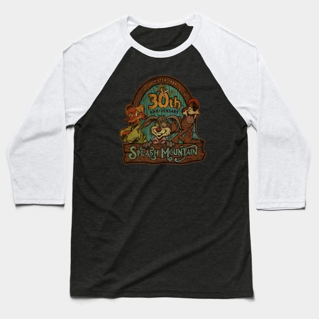 TEXTURE - SPLASH MOUNTAIN 30TH Baseball T-Shirt by tresnoku